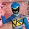 Boy’s Dino Charge Blue Ranger Costume Power Rangers Blue Outfit with Mask & Belt